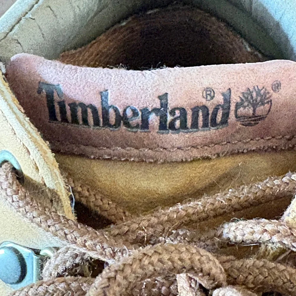 Timberland Euro Hiker Mens 7.5 M Wheat Nubuck Leather Boots 69386 Tan Brown